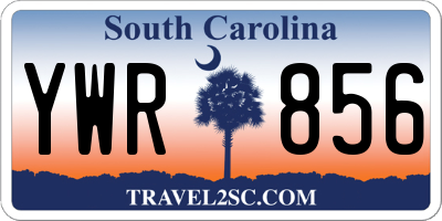 SC license plate YWR856