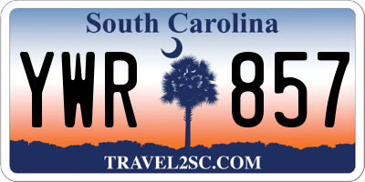 SC license plate YWR857