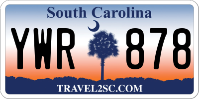 SC license plate YWR878