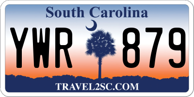 SC license plate YWR879
