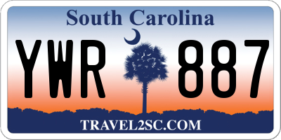 SC license plate YWR887
