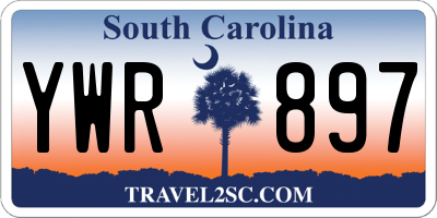 SC license plate YWR897