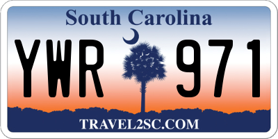 SC license plate YWR971