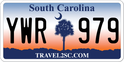SC license plate YWR979