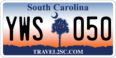 SC license plate YWS050