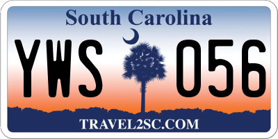 SC license plate YWS056