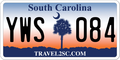 SC license plate YWS084