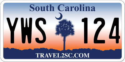 SC license plate YWS124