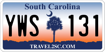 SC license plate YWS131