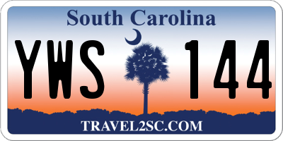 SC license plate YWS144