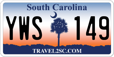 SC license plate YWS149