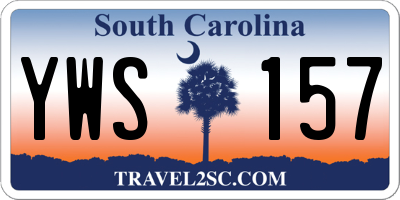 SC license plate YWS157