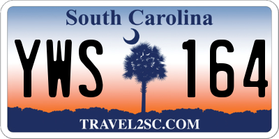 SC license plate YWS164