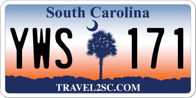 SC license plate YWS171