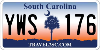 SC license plate YWS176