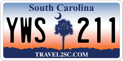 SC license plate YWS211