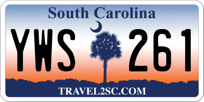 SC license plate YWS261