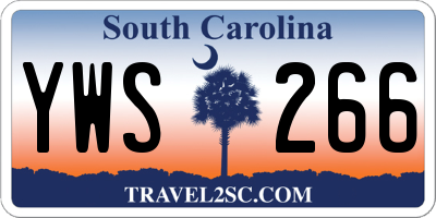 SC license plate YWS266