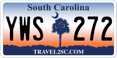 SC license plate YWS272