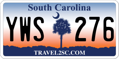 SC license plate YWS276
