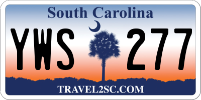 SC license plate YWS277