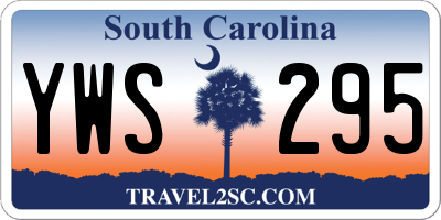 SC license plate YWS295