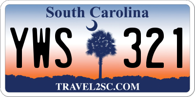 SC license plate YWS321