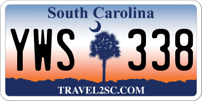 SC license plate YWS338