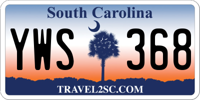 SC license plate YWS368
