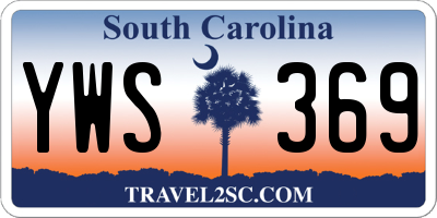 SC license plate YWS369