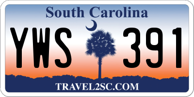 SC license plate YWS391