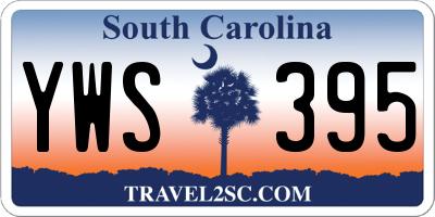 SC license plate YWS395