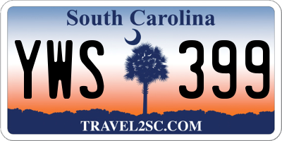 SC license plate YWS399