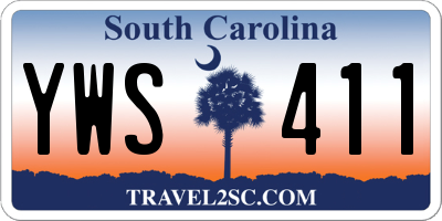 SC license plate YWS411