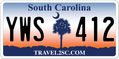 SC license plate YWS412