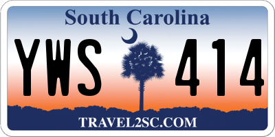 SC license plate YWS414