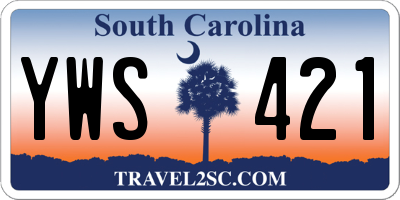 SC license plate YWS421