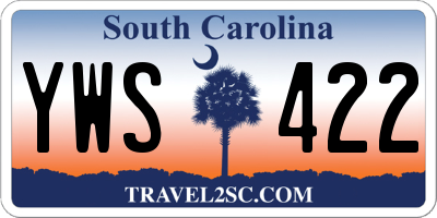 SC license plate YWS422