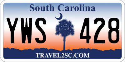 SC license plate YWS428