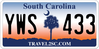 SC license plate YWS433