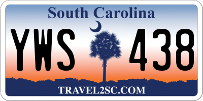 SC license plate YWS438