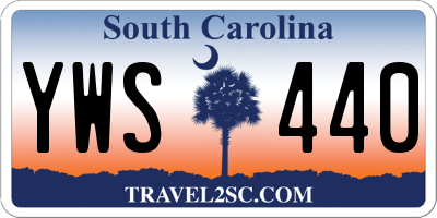 SC license plate YWS440