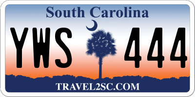 SC license plate YWS444