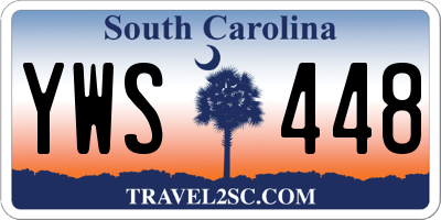 SC license plate YWS448