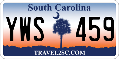 SC license plate YWS459
