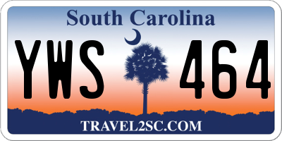 SC license plate YWS464