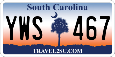 SC license plate YWS467