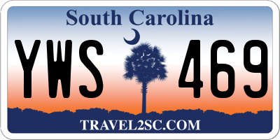 SC license plate YWS469