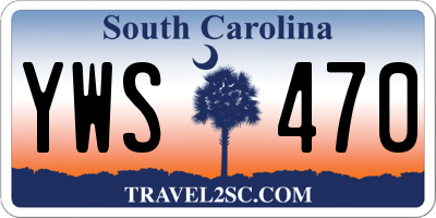SC license plate YWS470