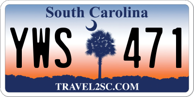SC license plate YWS471